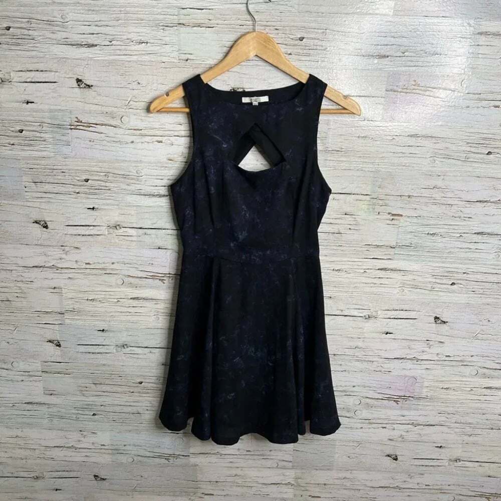 Bb Dakota  blue black dress size small cut out